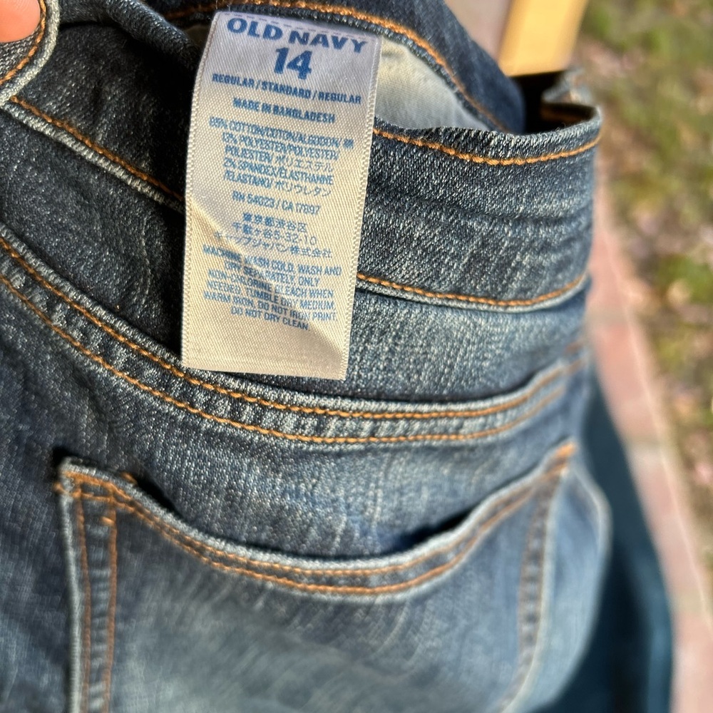 Old Navy Blue Super Skinny Ankle Mid-Rise Jeans Classic Style